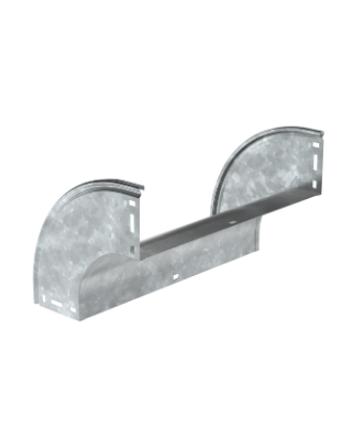 Фотография товара 'IEK ESCA Поворот плавный 90град тип В20 100х500мм HDZ CPV41-0-90-100-500-HDZ'