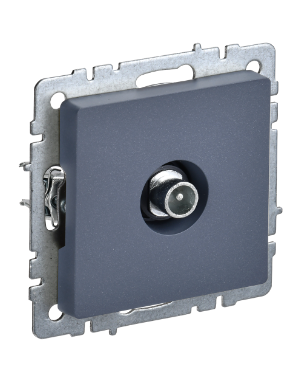 Фотография товара 'IEK BRITE Розетка TV проходная РТВ10-0-БрМ маренго BR-A10-P-K35'