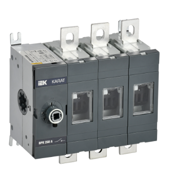 Фотография товара 'IEK KARAT Выключатель-разъединитель ВРК без рукоятки управления 3P 250А KA-VR10-3-0250'