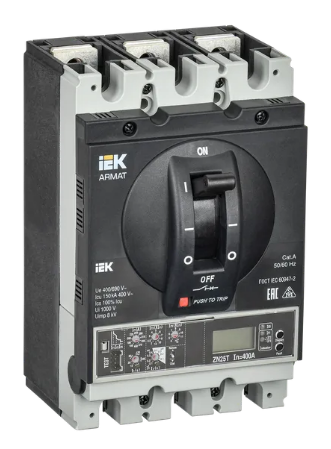 Фотография товара 'IEK ARMAT Автоматический выключатель в литом корпусе 3P типоразмер H 150кА 250А AR-MCCB-3H-150-0250A-ELPC'