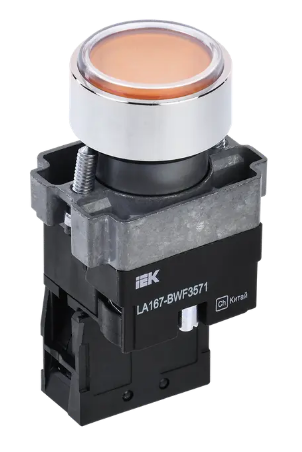 Фотография товара 'IEK Кнопка управления LA167-BWF3571 d=22мм RC 1з с подсветкой BBT20-BWF3571-1-12-67-K05'
