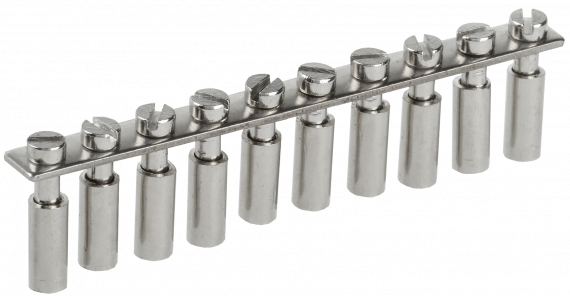 Фотография товара 'IEK Перемычка центральная для КВИ-4мм2 10PIN, YZN30Q-004-10P'