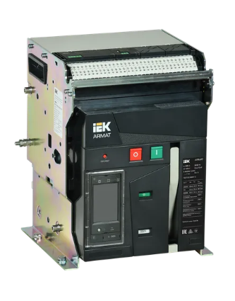 Фотография товара 'IEK ARMAT Воздушный автоматический выключатель стационарного исполнения 3P типоразмер B 85кА 1000А AR-ACB-3FB-085-1000A-TTCF'