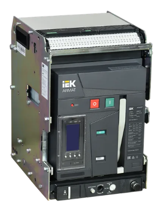 Фотография товара 'IEK ARMAT Воздушный автоматический выключатель выдвижного исполнения 3P типоразмер A 55кА 800А AR-ACB-3VA-055-0800A-TTCF'
