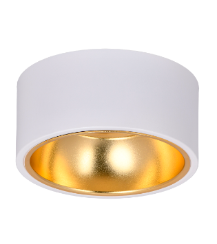 Фотография товара 'IEK LIGHTING Светильник 4017 накладной потолочный под лампу GX53 белый/золото LT-UPB0-4017-GX53-1-K55'