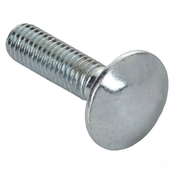 Фотография товара 'IEK CMZ10-BPL-6-30-HDZ Болт с полус. гол. и квадр. подгол. DIN 603 М6х30 HDZ'