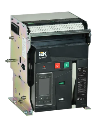 Фотография товара 'IEK ARMAT Воздушный автоматический выключатель стационарного исполнения 3P типоразмер A 66кА 1250А AR-ACB-3FA-066-1250A-TTCF'