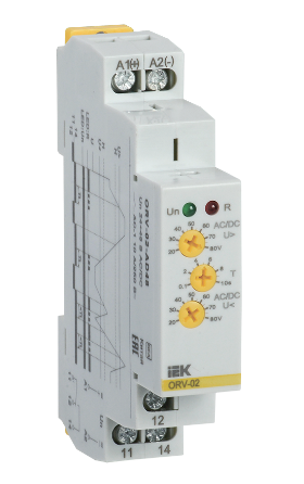 Фотография товара 'IEK Реле контроля напряжения ORV однофазное 24-48В AC/DC ORV-02-AD48'