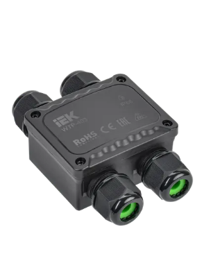 Фотография товара 'IEK Коробка распределительная герметичная WTP-403 4 ввода IP68, UWB10-H-450-41-04-68'