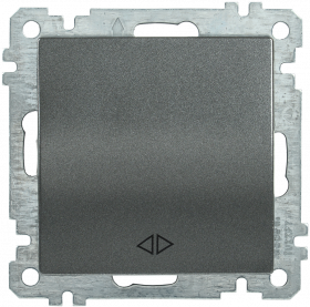 Фотография товара 'IEK Выключатель 1-клавишный перекрестный ВС10-1-3-Б 10А BOLERO, EVB13-K95-10'