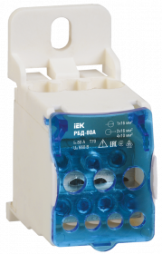 Фотография товара 'IEK Распределительный блок на DIN-рейку РБД-80А, RBD-80'