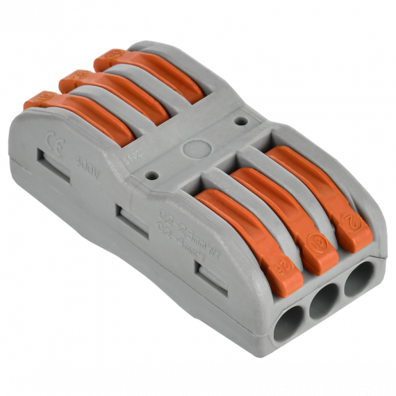 Фотография товара 'IEK UKZ20-4133-050 Строительно-монтажная клемма СМК 222-4133'