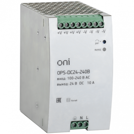 Фотография товара 'IEK OPS-DC24-120B Блок питания OPS 220В AC/24В DC 120Вт ONI'