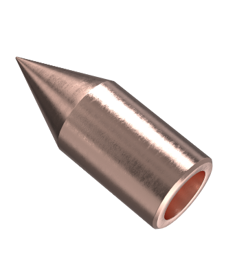 Фотография товара 'IEK Наконечник для молниеприемника d=16мм медь ZNM10-50-016'