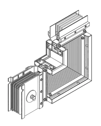Фотография товара 'IEK LINEBAR Секция угловая вверх 630А Al 3L+N+PER IP55 транспортировочная LB-0630A4-35-F-LU'