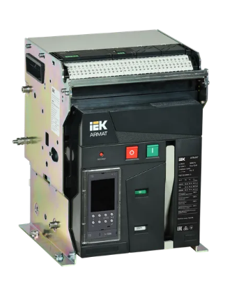 Фотография товара 'IEK ARMAT Воздушный автоматический выключатель стационарного исполнения 3P типоразмер B 85кА 630А AR-ACB-3FB-085-0630A-TDCF'