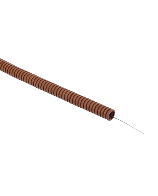 Фотография товара 'IEK ELASTA Труба гофрированная ПВХ d=20мм с зондом дуб (25м) ET-TG21-121-020-025-K24'