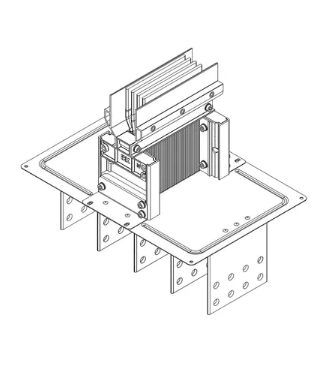 Фотография товара 'IEK LINEBAR Секция фланцевая прямая Тип2 630А Al 3L+N+PER некрашеная IP55 транспортировочная LB-0630A4-25-F-F2'