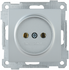 Фотография товара 'IEK Розетка без заземляющего контакта РС10-1-0-Б 10А BOLERO, ERB10-K23-10'