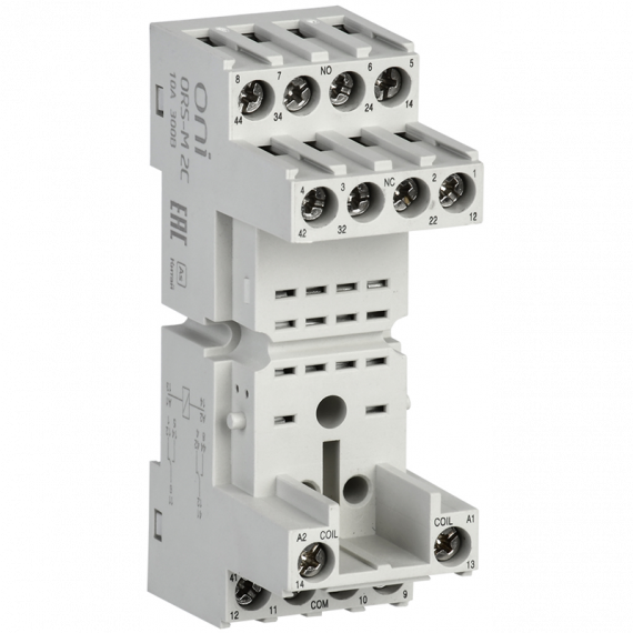 Фотография товара 'IEK ORS-M-1-2-G Розетка ORS-M для реле ORM 2C ONI'