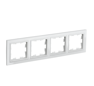 Фотография товара 'IEK BRITE Рамка 4-местная РУ-4-БрБ белый BR-M42-K01'