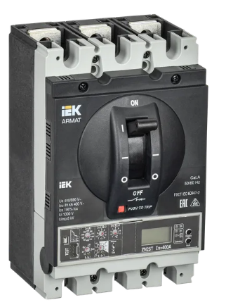 Фотография товара 'IEK ARMAT Автоматический выключатель в литом корпусе 3P типоразмер G 85кА 250А AR-MCCB-3G-085-0250A-ELPC'