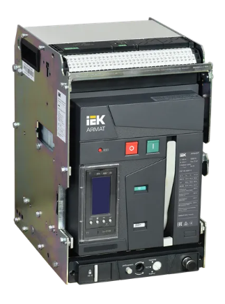 Фотография товара 'IEK ARMAT Воздушный автоматический выключатель выдвижного исполнения 3P типоразмер A 66кА 1250А AR-ACB-3VA-066-1250A-TYCF'