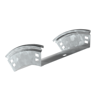 Фотография товара 'IEK ESCA Поворот плавный 45град тип В20 50х300мм HDZ CPV41-0-45-050-300-HDZ'