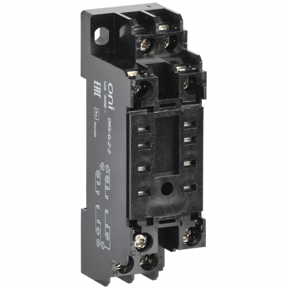 Фотография товара 'IEK ORS-G-2-2-G Розетка ORS-G-2-2 для реле OGR-2 2C ONI'