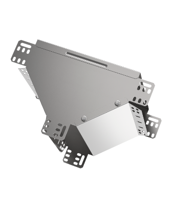 Фотография товара 'IEK Ответвитель Т-образный вертикальный вниз 100х300 HDZ CLM50D-OVN-100-300-HDZ'