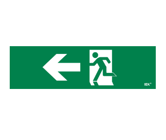 Фотография товара 'IEK Этикетка самоклеящаяся 310х90мм "Фигура/стрелка влево" LPC10-1-31-09-FNAL'