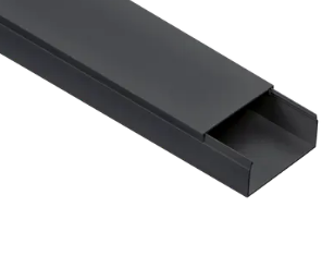 Фотография товара 'IEK Кабель-канал 80х40 "ЭЛЕКОР" черный (10м), EL-KK10-080-040-1-K02'
