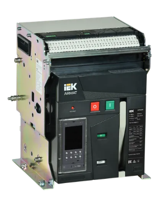 Фотография товара 'IEK ARMAT Воздушный автоматический выключатель стационарного исполнения 3P типоразмер A 66кА 1000А AR-ACB-3FA-066-1000A-TDCF'