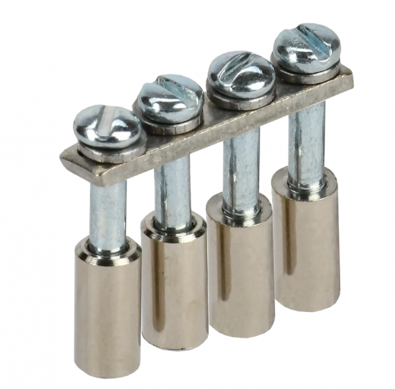 Фотография товара 'IEK Перемычка гребенчатая для колодки клеммной CTS 2,5мм2 2PIN YCT10-00-K03-002-EC-2P'