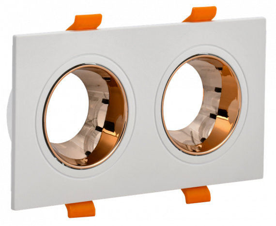 Фотография товара 'IEK LT-UVB0-4108-GU10-2-K22 Светильник 4108 встр. поворотн. 2хGU10'