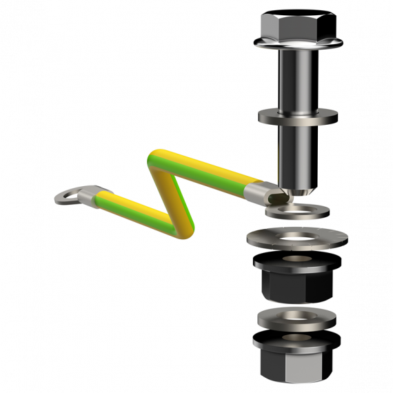 Фотография товара 'IEK TI-00D-GP TITAN Точка заземления внешняя'