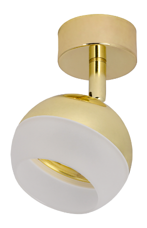 Фотография товара 'IEK LIGHTING Светильник 4011 накладной настено-потолочный под лампу GX53 золото LT-USB0-4011-GX53-1-K22'