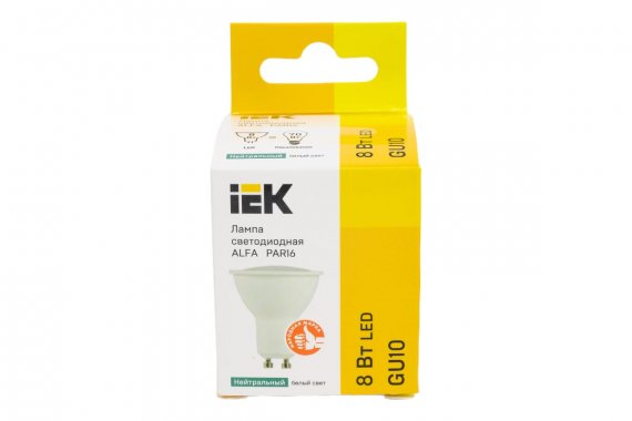 Фотография товара 'IEK LLA-PAR16-10-230-4-GU10-6 Лампа LED ALFA PAR16 софит 10Вт 230В 4000К GU10'