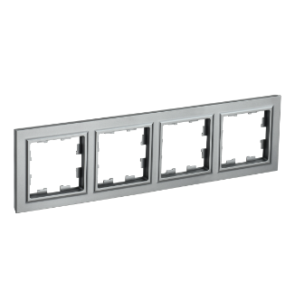 Фотография товара 'IEK BRITE Рамка 4-местная РУ-4-БрС сталь BR-M42-K46'
