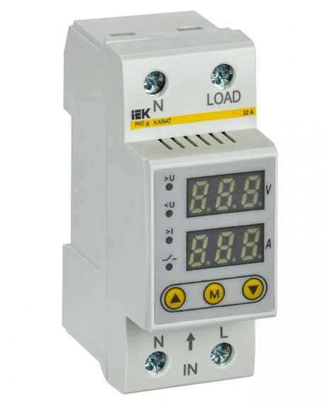 Фотография товара 'IEK Реле напряжения и тока РНТ-д однофазное 36мм 32А IVC21-1-32'