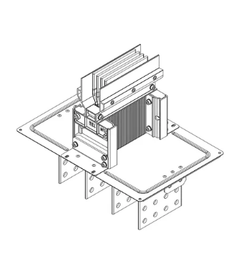 Фотография товара 'IEK LINEBAR Секция фланцевая прямая Тип1 4000А Al 3L+N+PER IP55 транспортировочная LB-4000A4-35-F-F1'