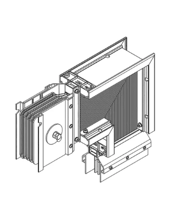 Фотография товара 'IEK LINEBAR Секция угловая вниз 800А Al 3L+N+PER IP55 транспортировочная LB-0800A4-35-F-LD'