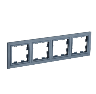 Фотография товара 'IEK BRITE Рамка 4-местная РУ-4-БрМ маренго BR-M42-K35'