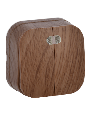 Фотография товара 'IEK Выключатель 2-клавишный для открытой установки с индикацией ВС20-2-1-ХД 10А GLORY дуб EVH21-K24-10'