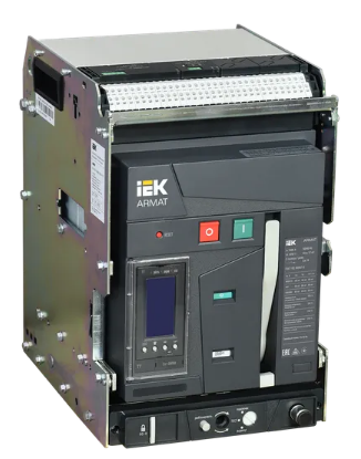 Фотография товара 'IEK ARMAT Воздушный автоматический выключатель выдвижного исполнения 3P типоразмер A 66кА 1600А AR-ACB-3VA-066-1600A-TYCF'