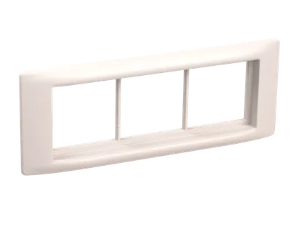 Фотография товара 'IEK Рамка и суппорт на 6 модулей 60мм "ПРАЙМЕР" белый, CKK-40D-RSU6-060-K01'