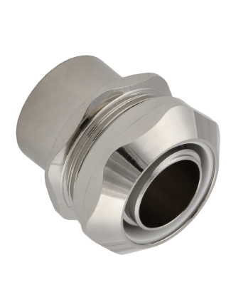 Фотография товара 'IEK ELASTA Муфта соединительная TMP35 М32 с внутренней резьбой латунная IP67 ET-MP40D-TMP-L-M32-035'