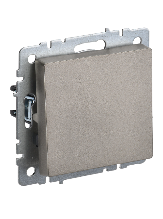 Фотография товара 'IEK BRITE Выключатель 1-клавишный проходной 10А ВС10-1-6-БрШ шампань BR-V12-0-10-K37'