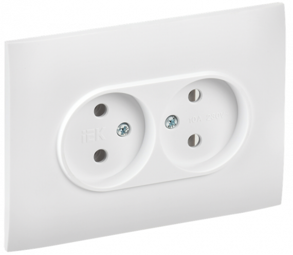 Фотография товара 'IEK SK-R20-10-K01-F SKANDY Роз. 2-я без з/к/ш 10А в сб. SK-R10W'