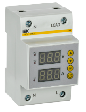 Фотография товара 'IEK Реле напряжения и тока РНТ-д однофазное 54мм 25А IVC31-1-25'